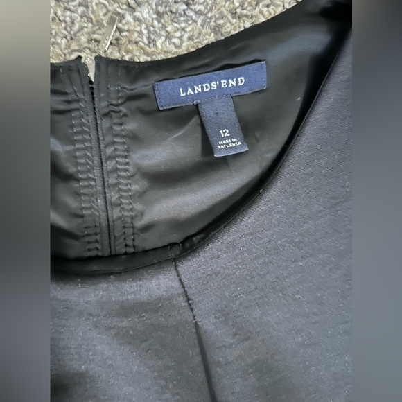 Lands’ End black knee length career dress with quality lining size 12 - Picture 6 of 10